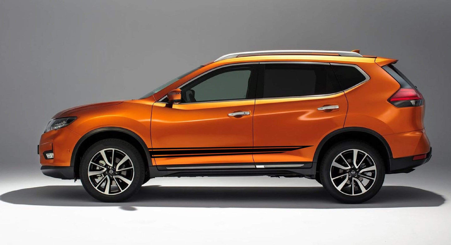 Color Decal Sticker Vinyl Side Racing Stripes for Nissan X-Trail