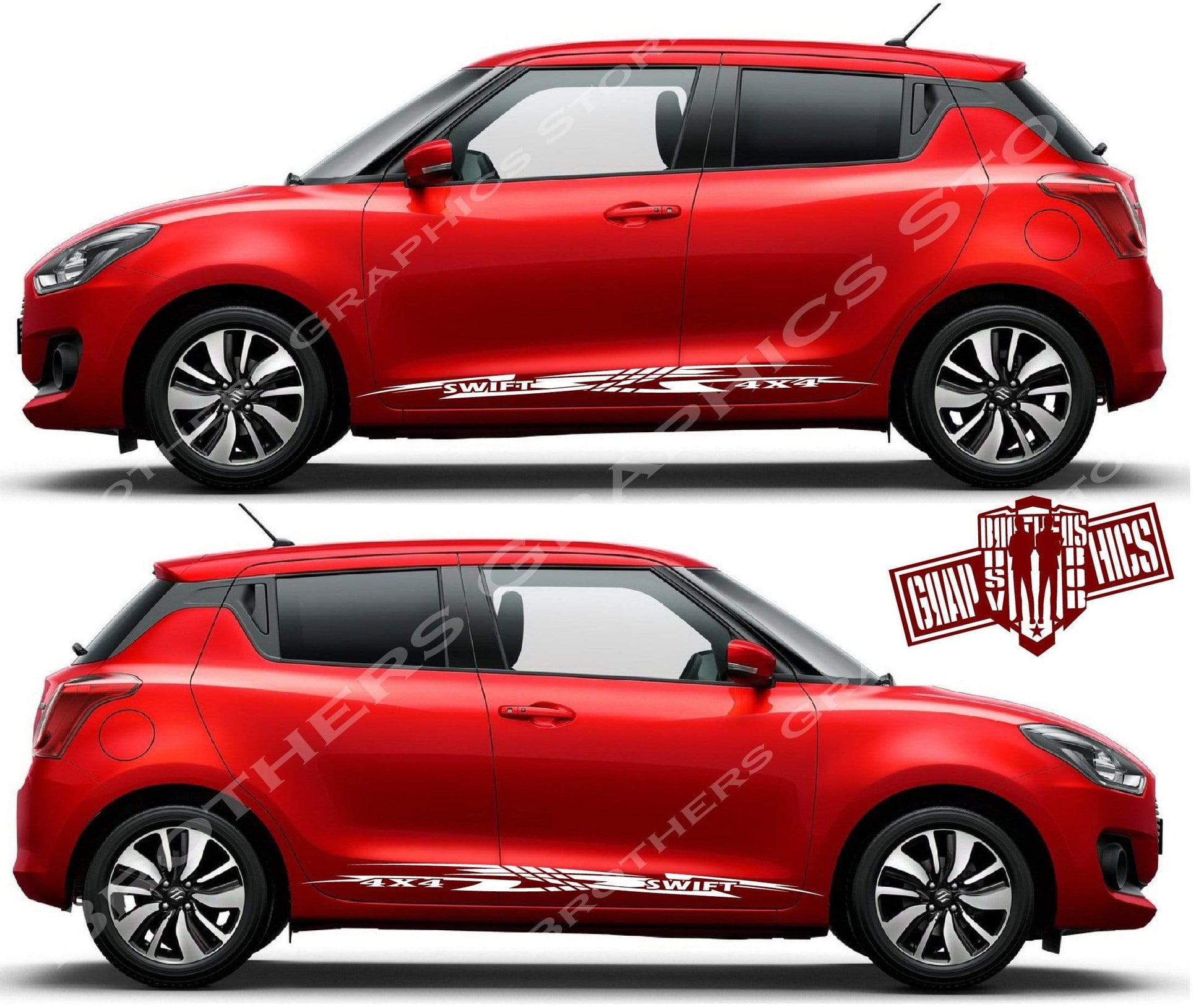 Custom Decal Vinyl Graphics Special Made for Suzuki SWIFT - Brothers-Graphics