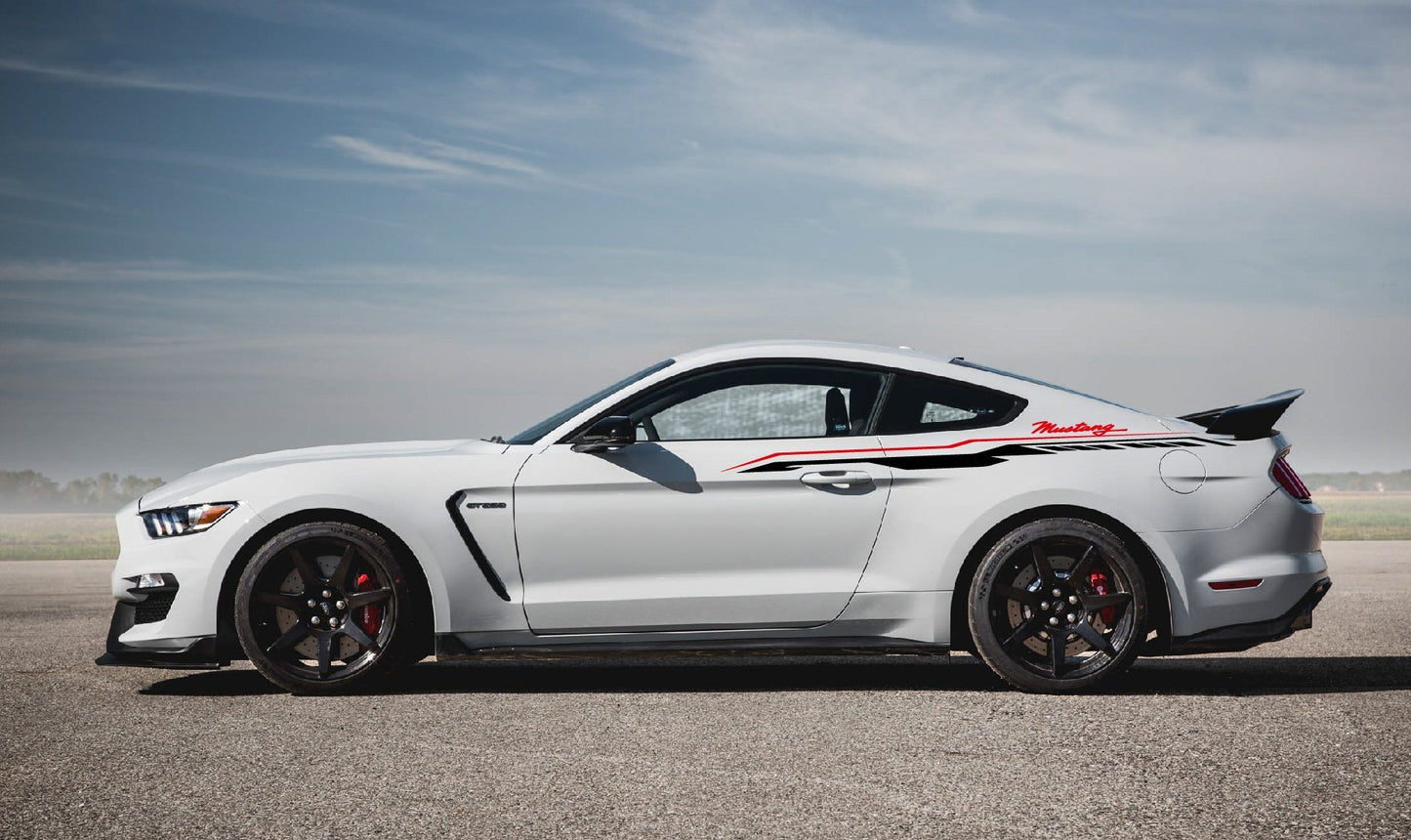 Custom Graphics For Ford MUSTANG | Mustang vinyl racing stripes