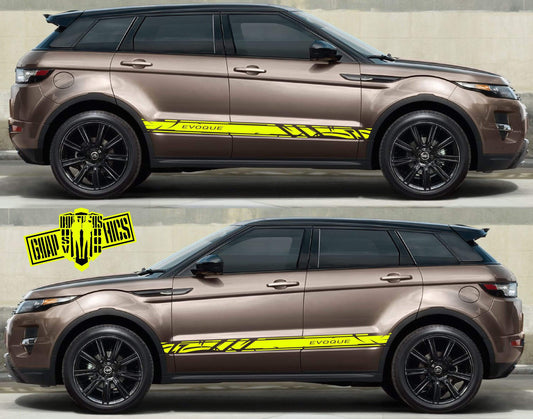 Custom Racing Decal Sticker Side Door Stripe Stickers kit for Range Rover Evoque - Brothers-Graphics