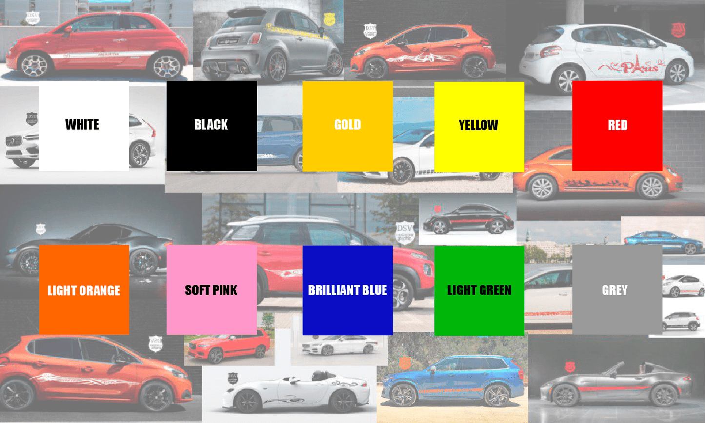 Custom Racing Decal Sticker Side Door Stripe Stickers kit for Range Rover Evoque - Brothers-Graphics