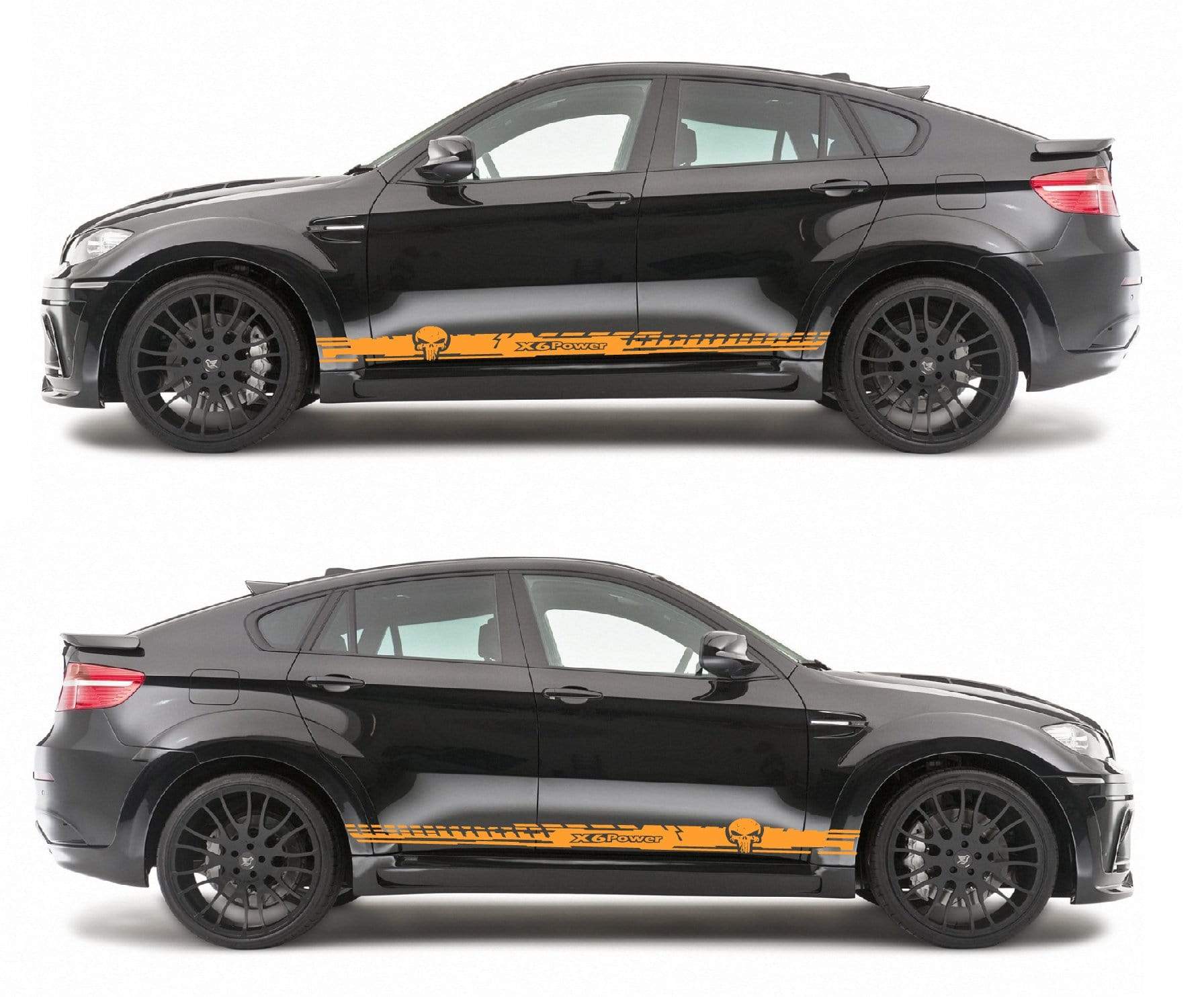 Customized Stickers Racing Stripes for BMW X6 - Brothers-Graphics