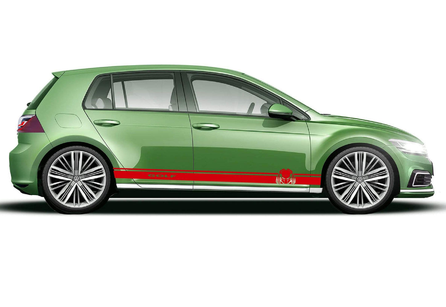 Decal Graphic Sticker Door Sport Stripe Kit Compatible with VW Golf