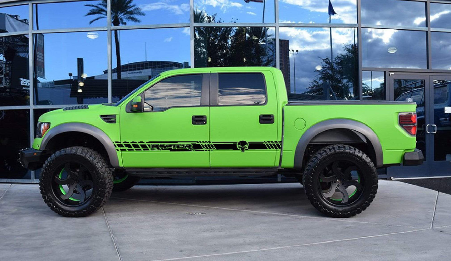 Decal Sticker Vinyl Side Racing Stripes fit Ford F-150 Raptor SVT Stickers