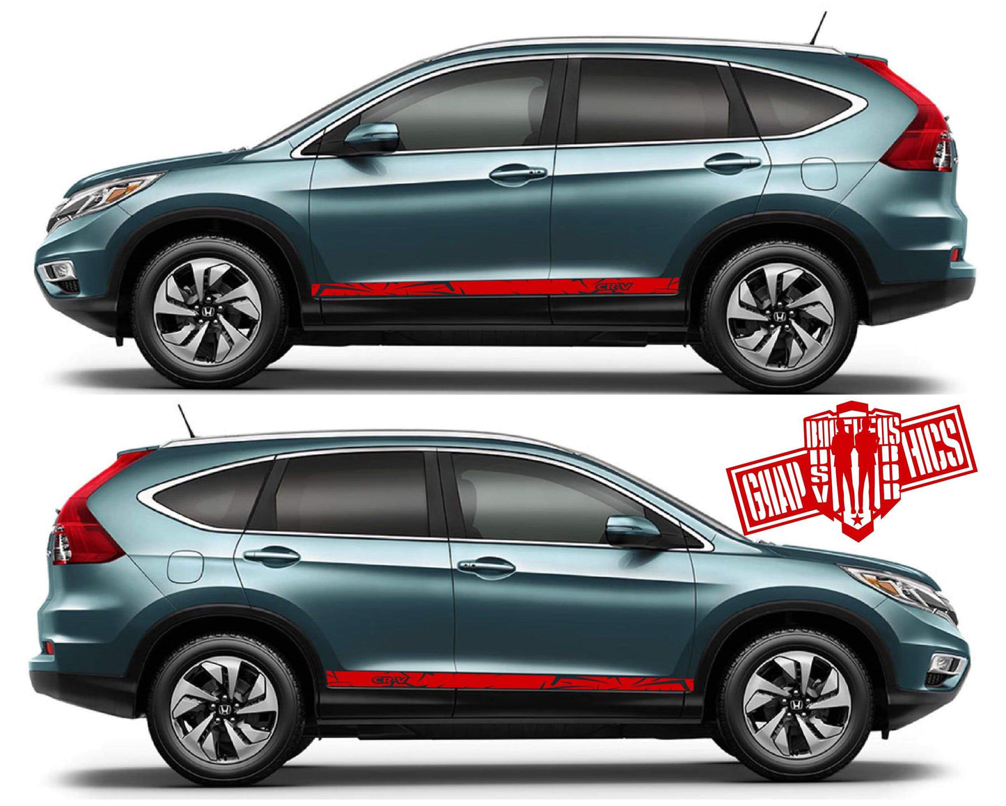 Decal Sticker Vinyl Side Racing Stripes for HONDA CR-V - Brothers-Graphics