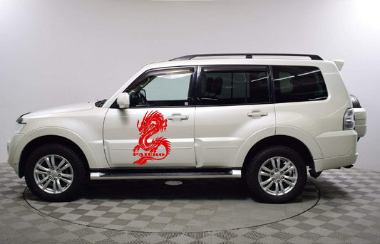 Premium Quality Stickers Compatible with Mitsubishi Pajero Dragon Design Decorative decal