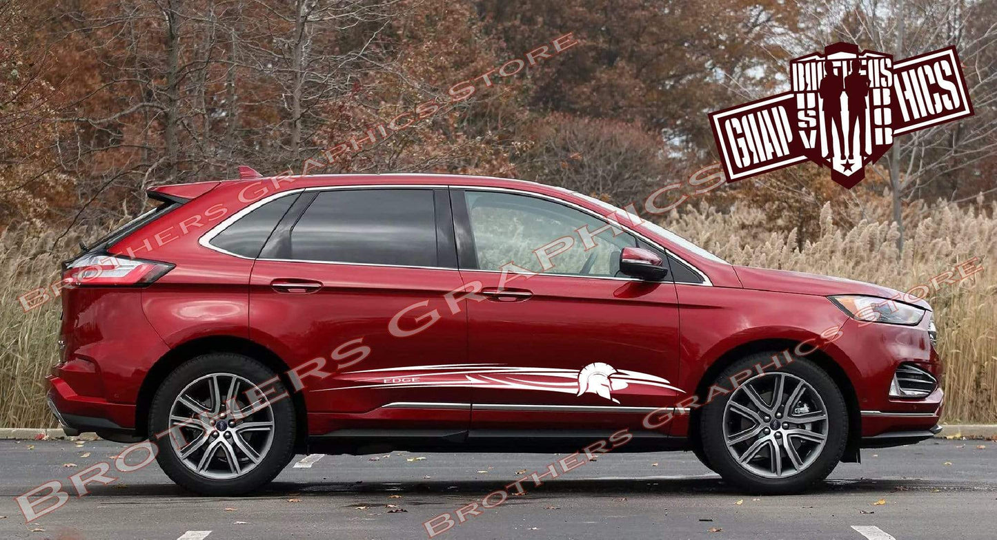 Premium Decals With Hood Aztec Graphics Compatible with Ford Edge BFF