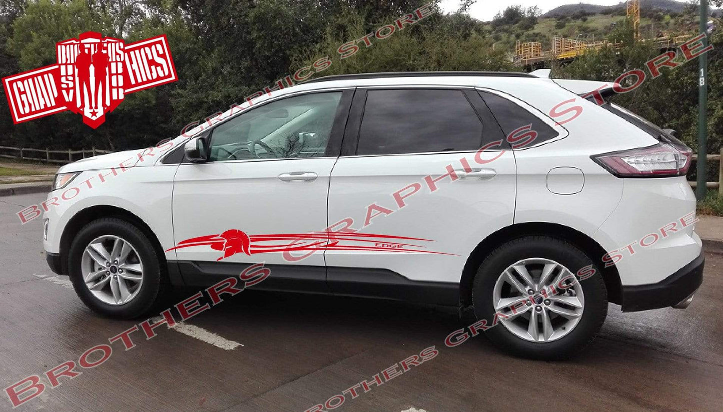 Premium Decals With Hood Aztec Graphics Compatible with Ford Edge BFF