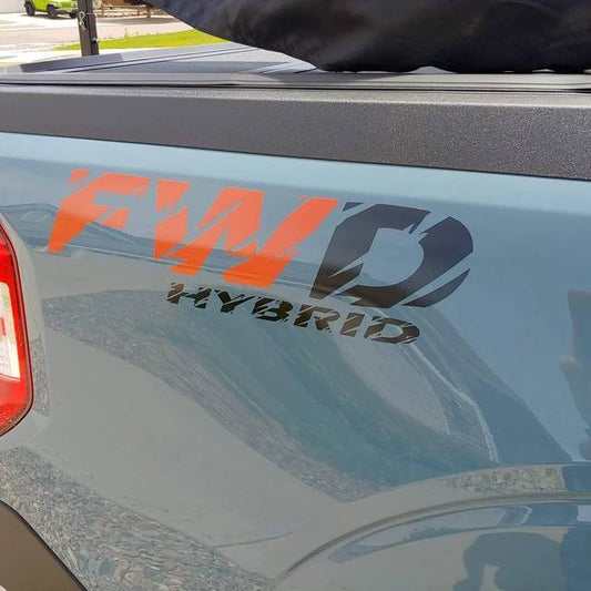 Vinyl Graphics FWD HYBRID Design Stickers Decals Vinyl Graphics Compatible With Ford Maverick