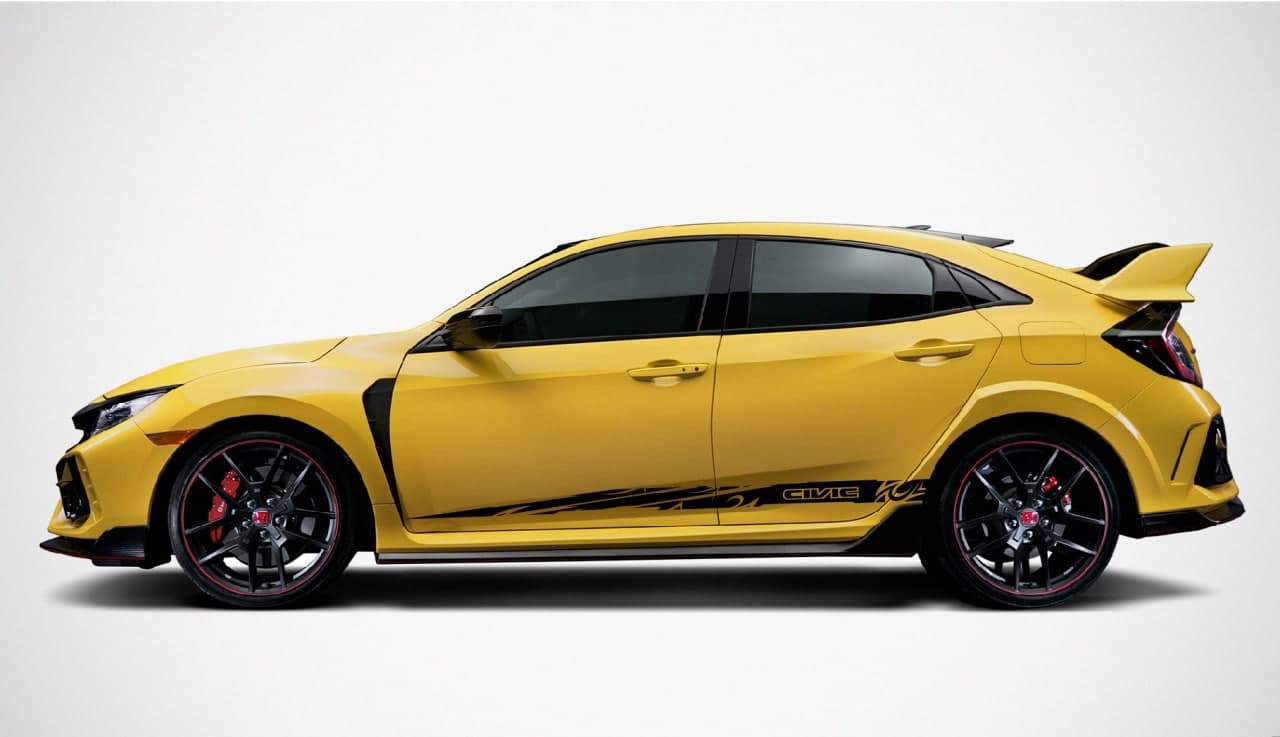 Vinyl Graphics Graphic Line Stickers Compatible With Honda Civic, All Models Size