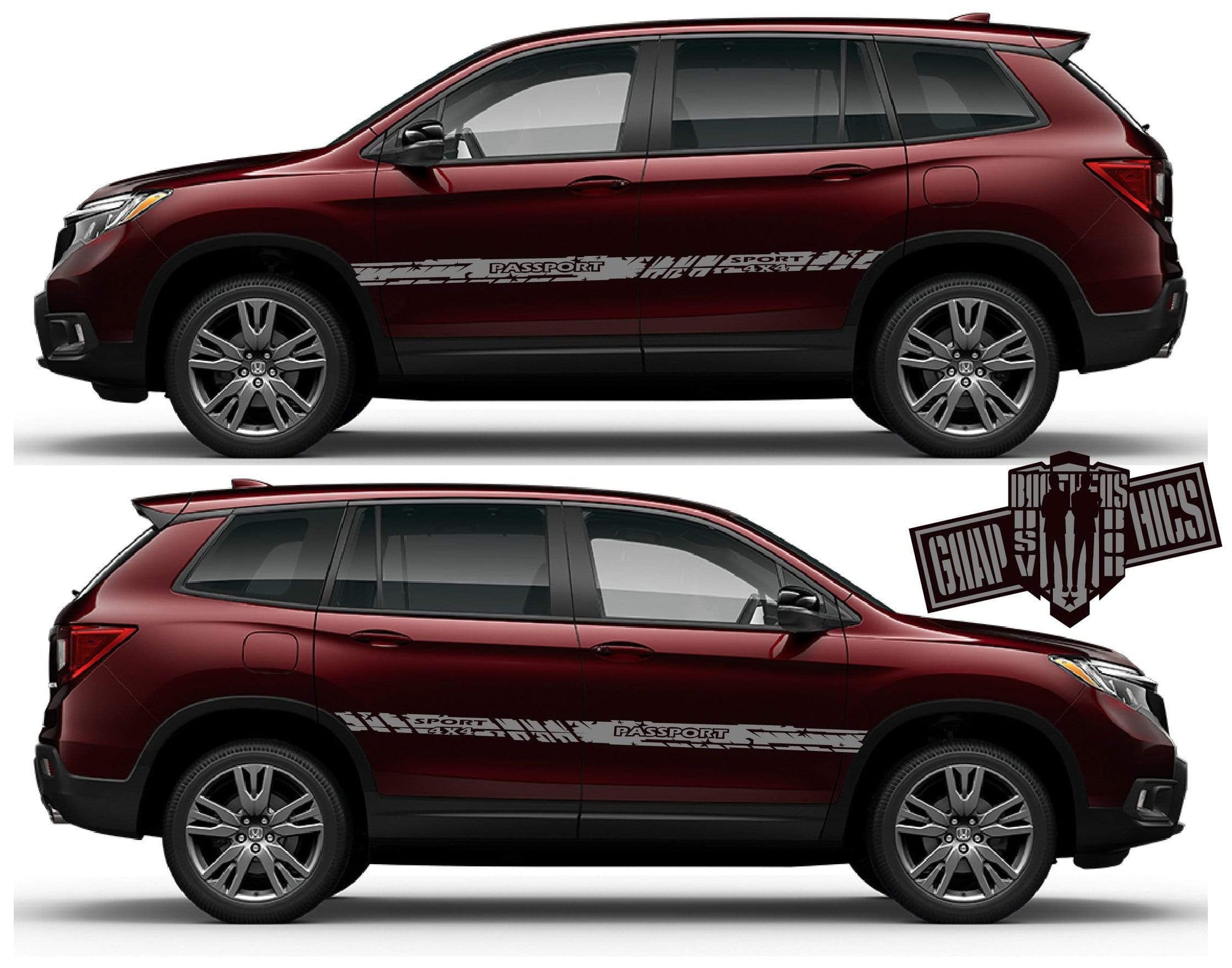 Graphics Racing Sticker Car Vinyl Stripes For Honda Passport - Brothers-Graphics
