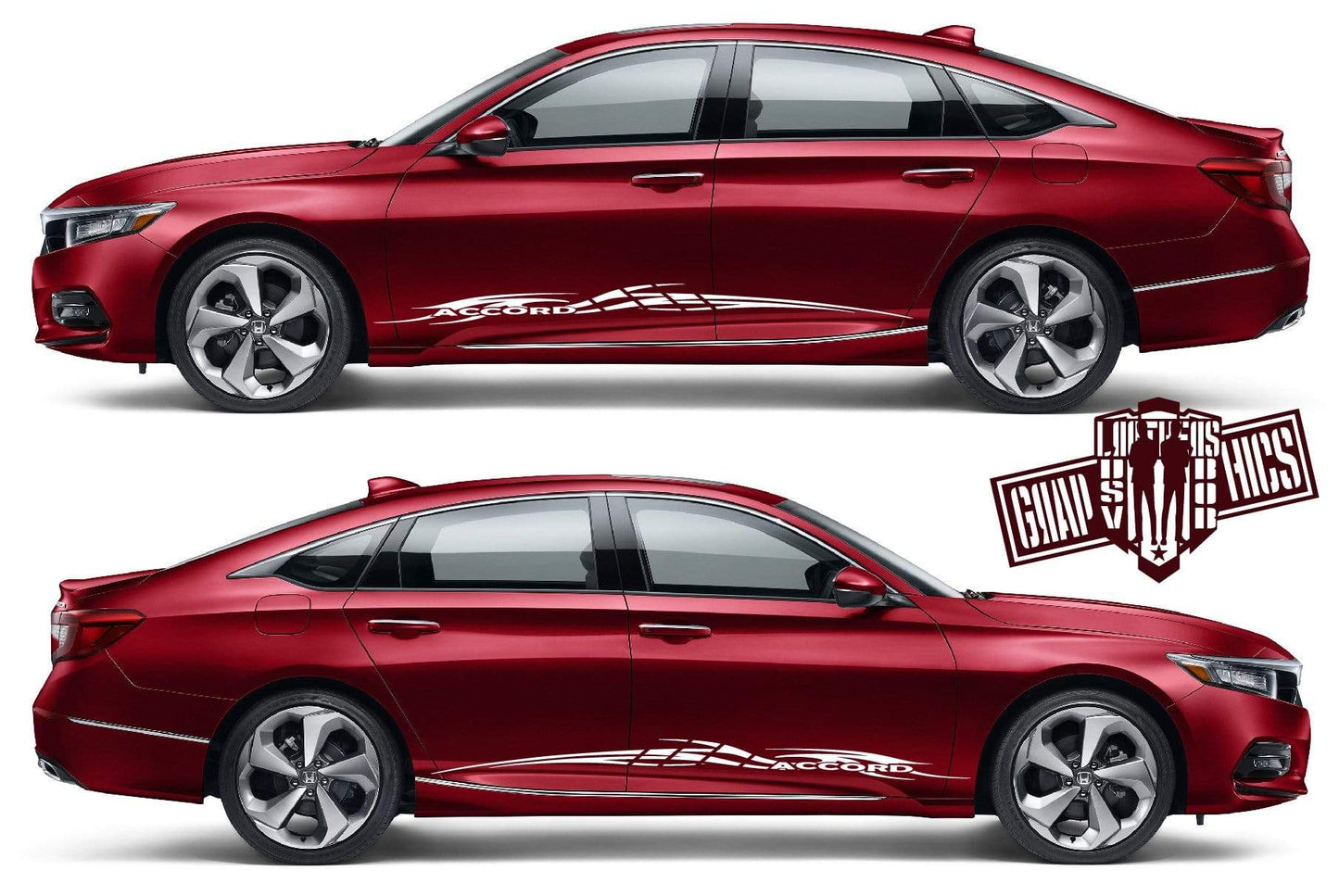 Graphics Racing Sticker Vinyl Stripe For Honda Accord - Brothers-Graphics