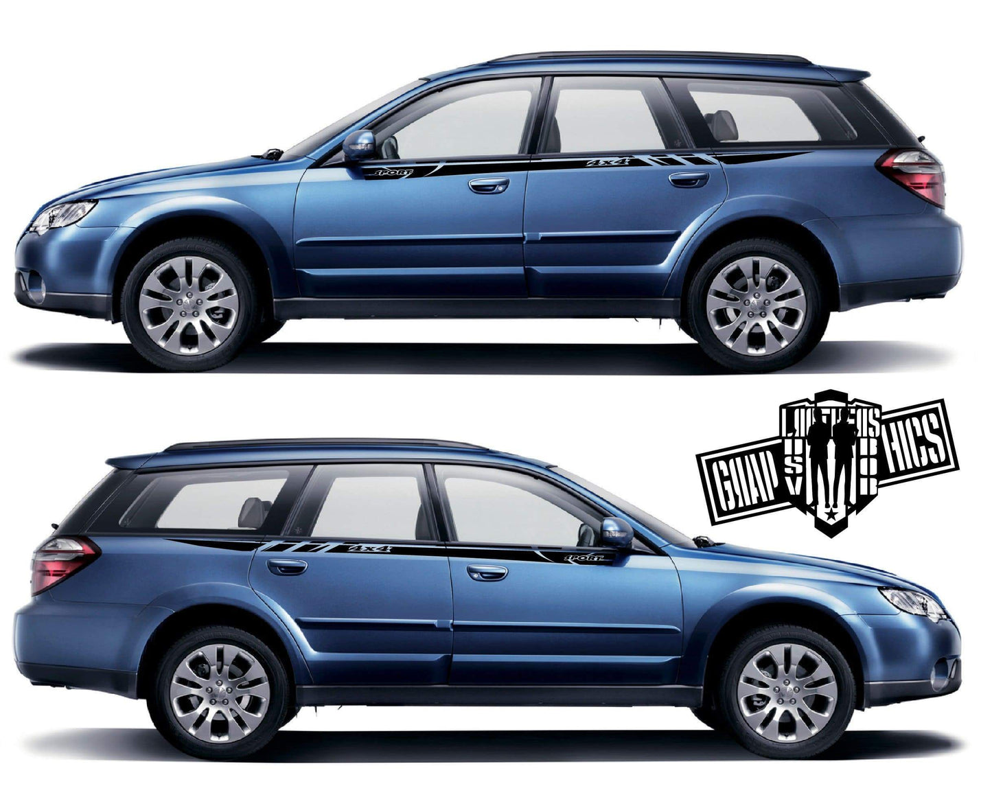 Vinyl Graphics Line Graphic Unique Logo design Vinyl Stickers For Subaru Outback