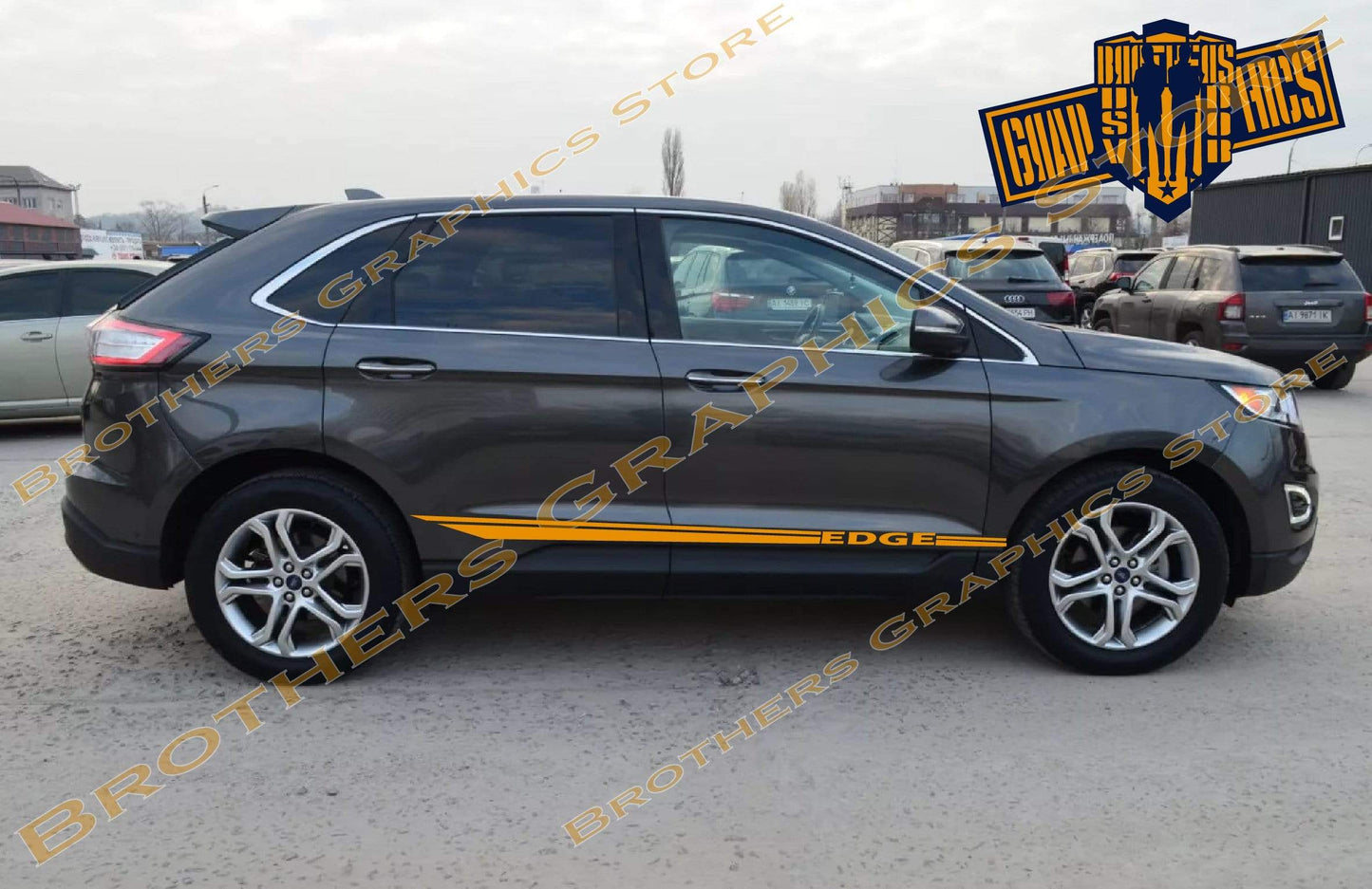 Premium Vinyl Stickers Compatible With Ford Edge Style Design New Design