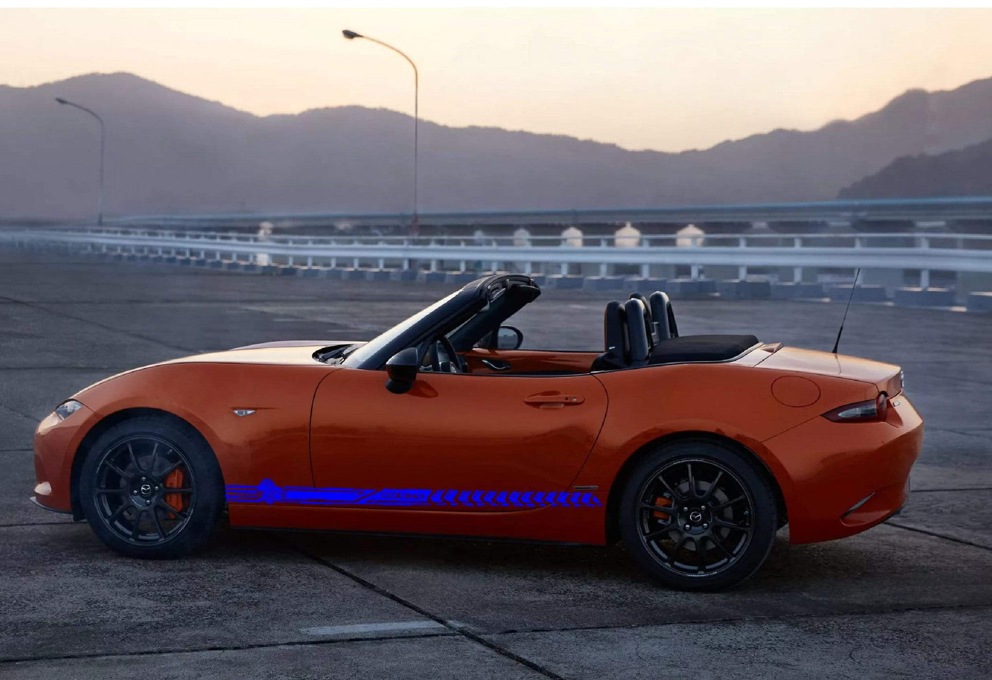 Premium Quality Stickers Compatible With Mazda MX-5 Miata Indian Man Line Design