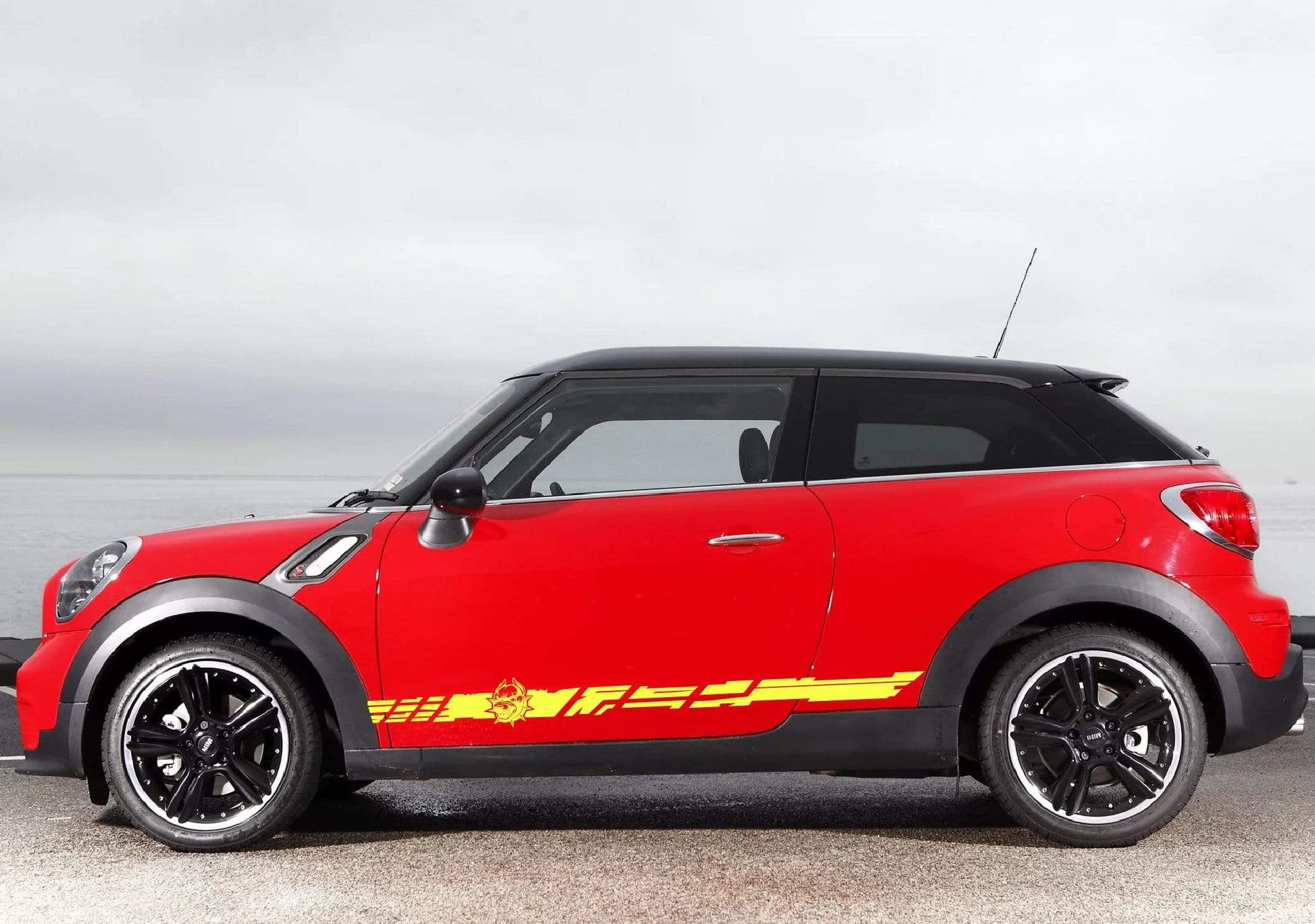 Premium Vinyl Stickers Compatible with Mini Cooper Stickers Dog Design | Clubman Stickers | Countryman Stickers