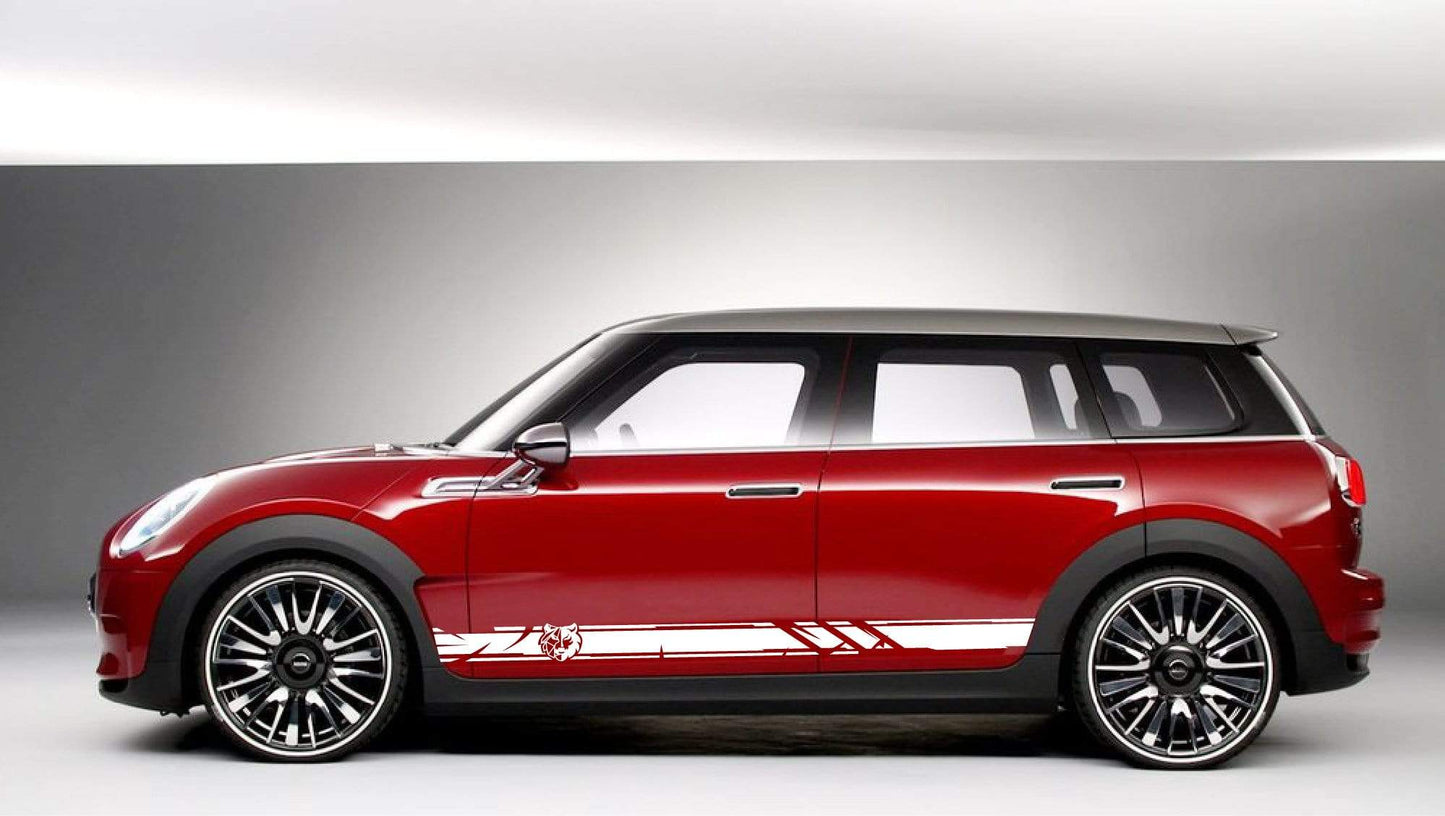 Premium Vinyl Stickers Compatible with Mini Cooper Racing Decals Wolf Graphic Clubman Stickers | Countryman Stickers