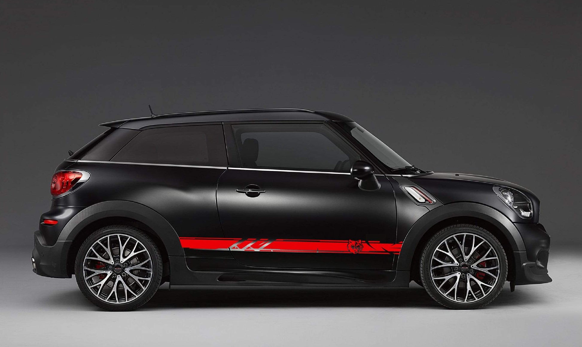 Premium Vinyl Stickers Compatible with Mini Cooper Racing Decals Wolf Graphic Clubman Stickers | Countryman Stickers
