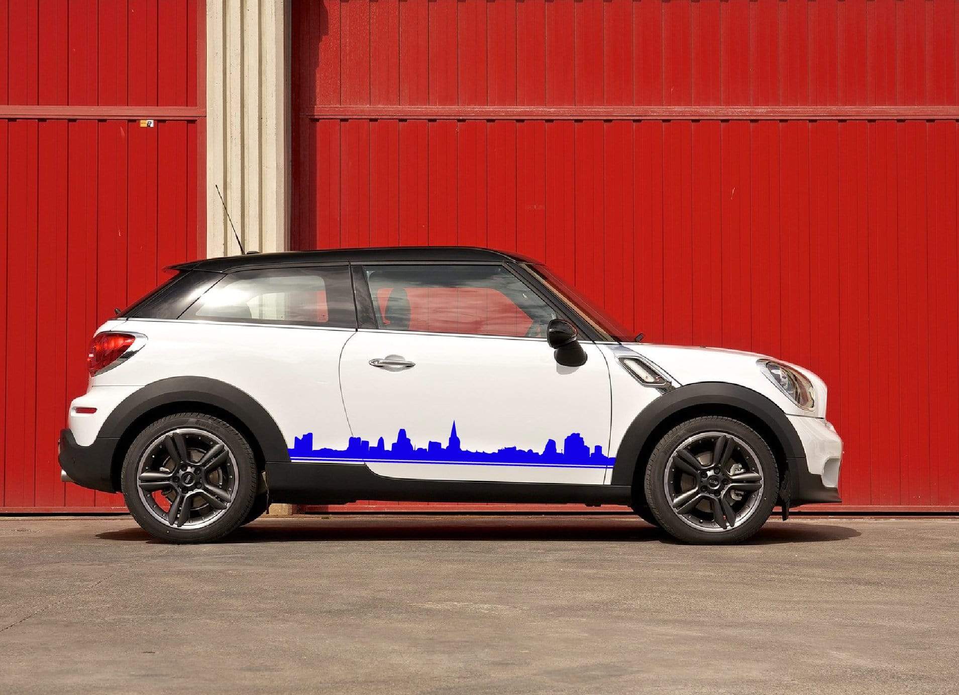 Premium Quality Vinyl Sticker fit Mini Cooper Vinyl car stickers Automotive decals Town line Design Clubman, John Cooper, Countryman