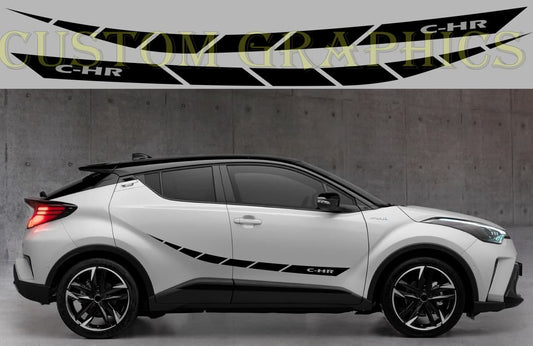 New Premium Vinyl Stripes Compatible With Toyota C-HR chr Personalized Design