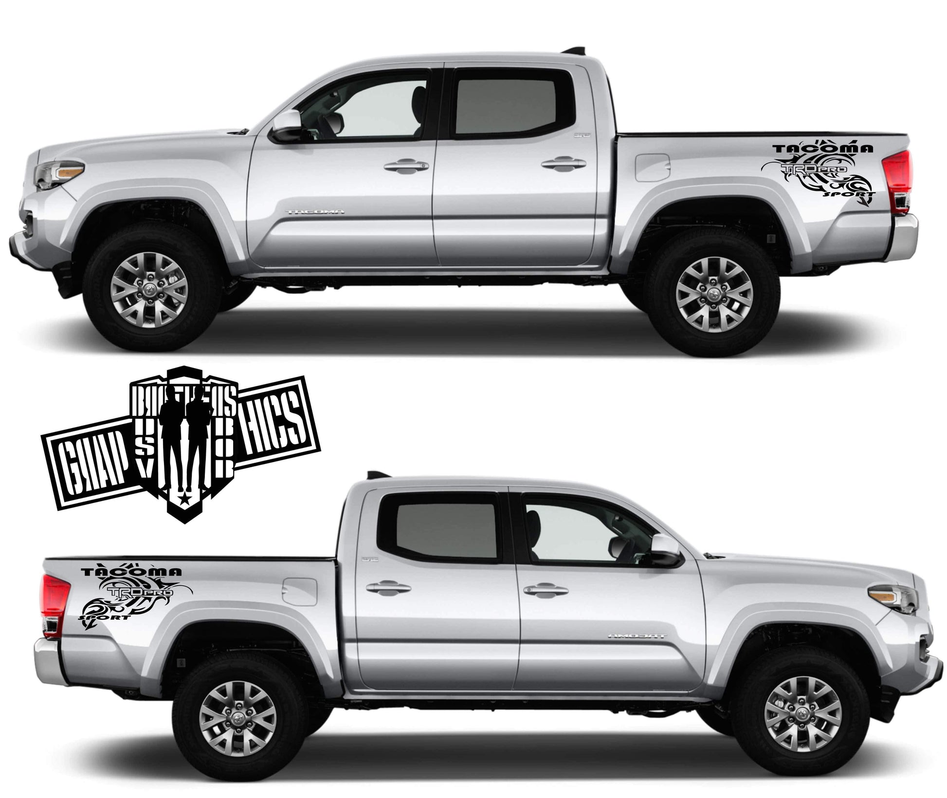 Racing Stripes For Toyota Tacoma 2001-2020 - Brothers-Graphics