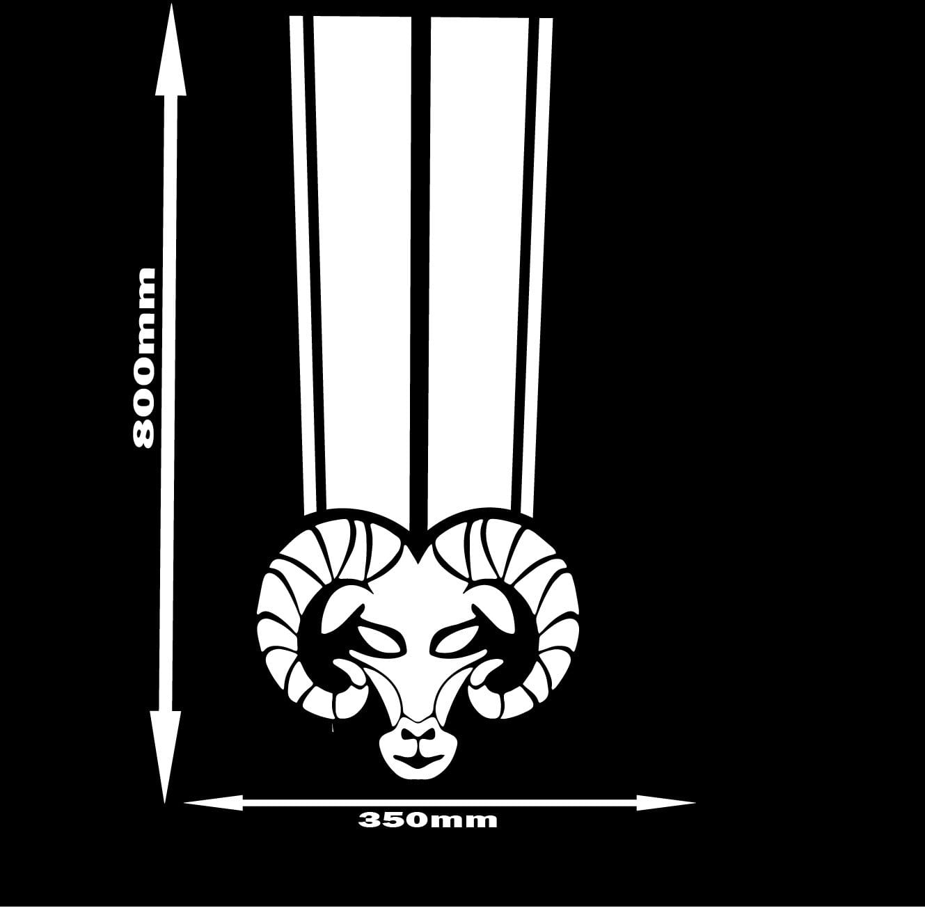 RAM Design vinyl | UNIVERSAL HOOD stickers | graphics hood stickers