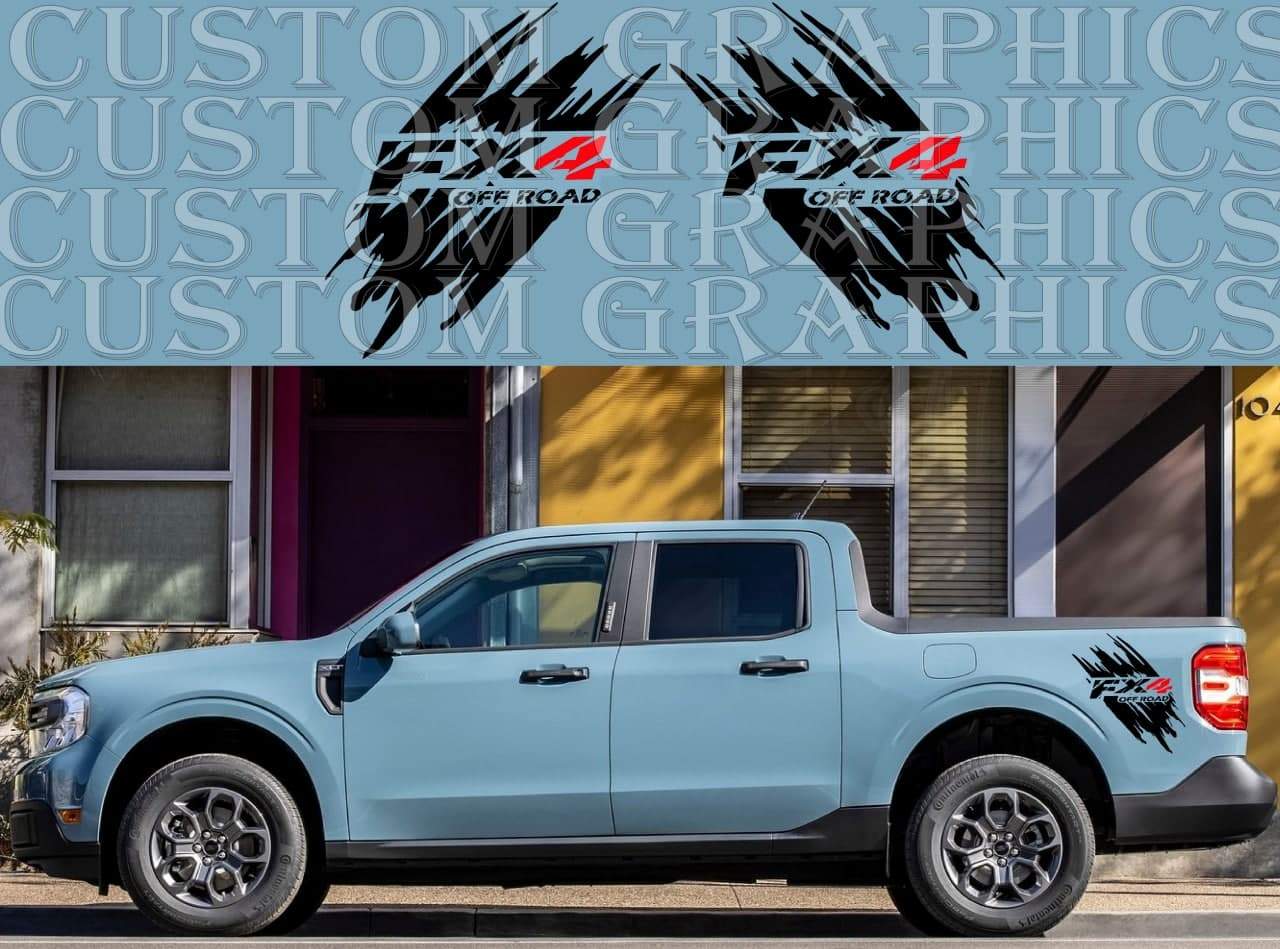 Premium Quality Stickers Compatible With Ford Maverick Cabin FX4 Unique Design