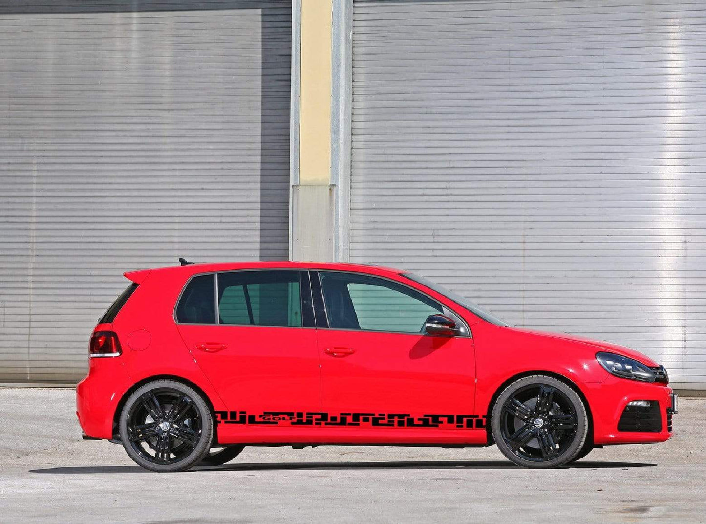 Side Door Stripe Custom kit Stickers Set Kit For VW Golf