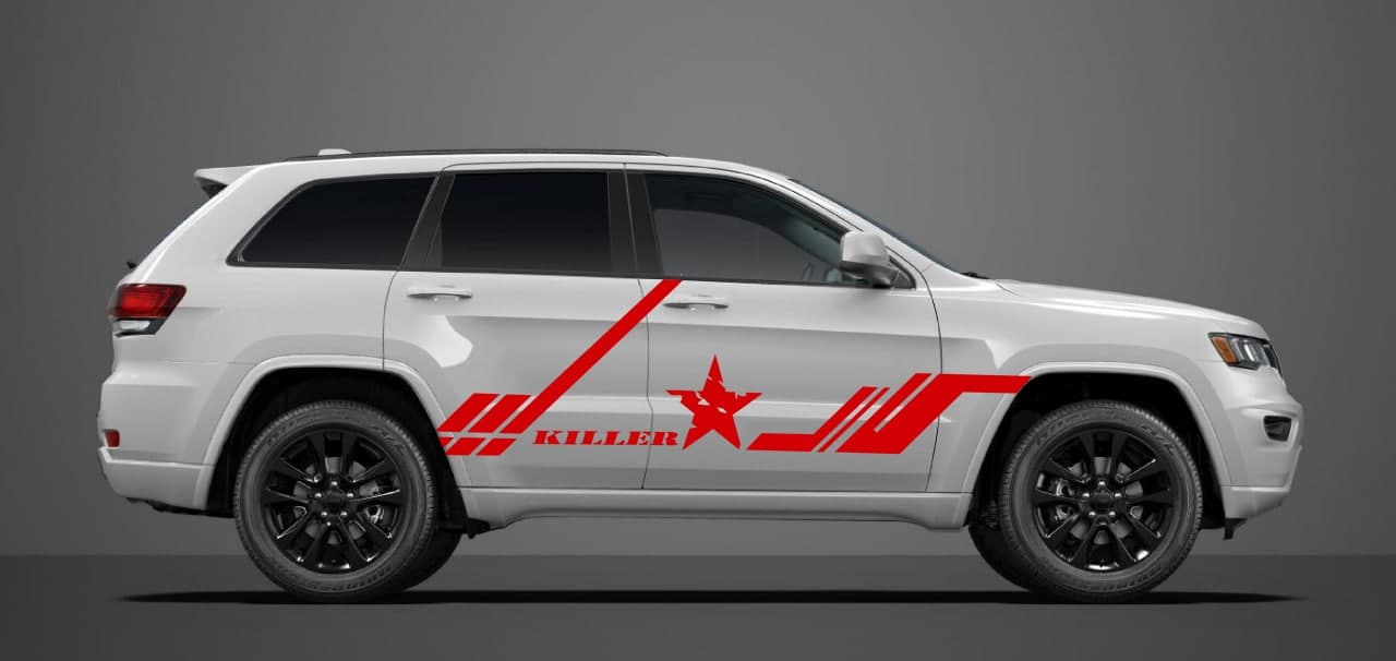 Vinyl Graphics Side door stripe vinyl decal New graphic universal sticker Kit for Car Any Vehicle | UNIVERSAL STICKERS