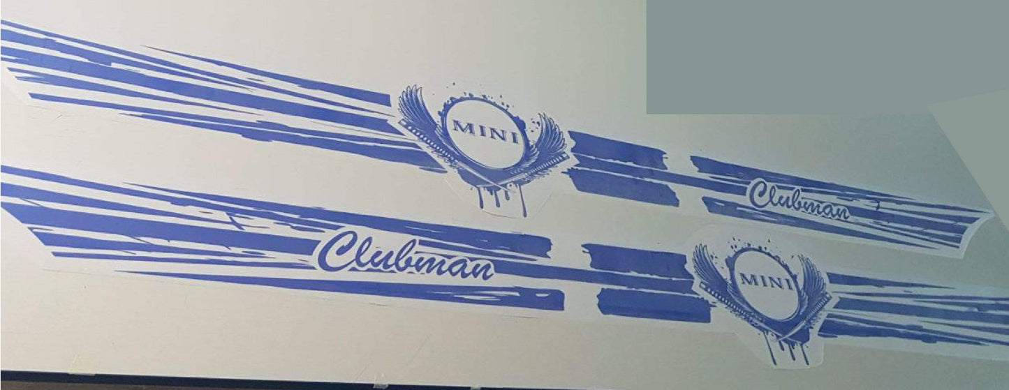Side Stripe Decal Graphic Sticker Compatible with Mini Cooper, Clubman, John Cooper, Countryman