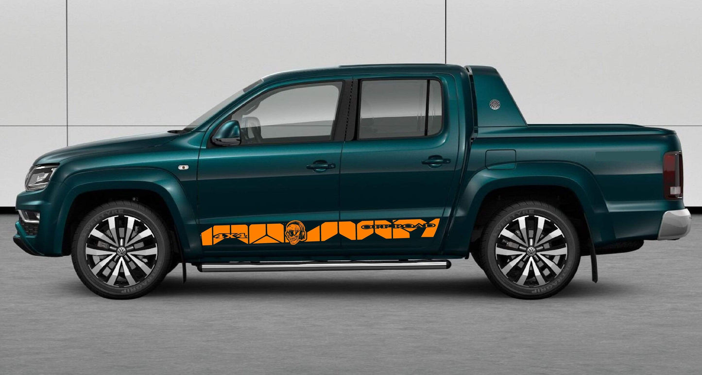 Skull Graphics for VW Amarok Stickers decal kit | Amarok Stickers