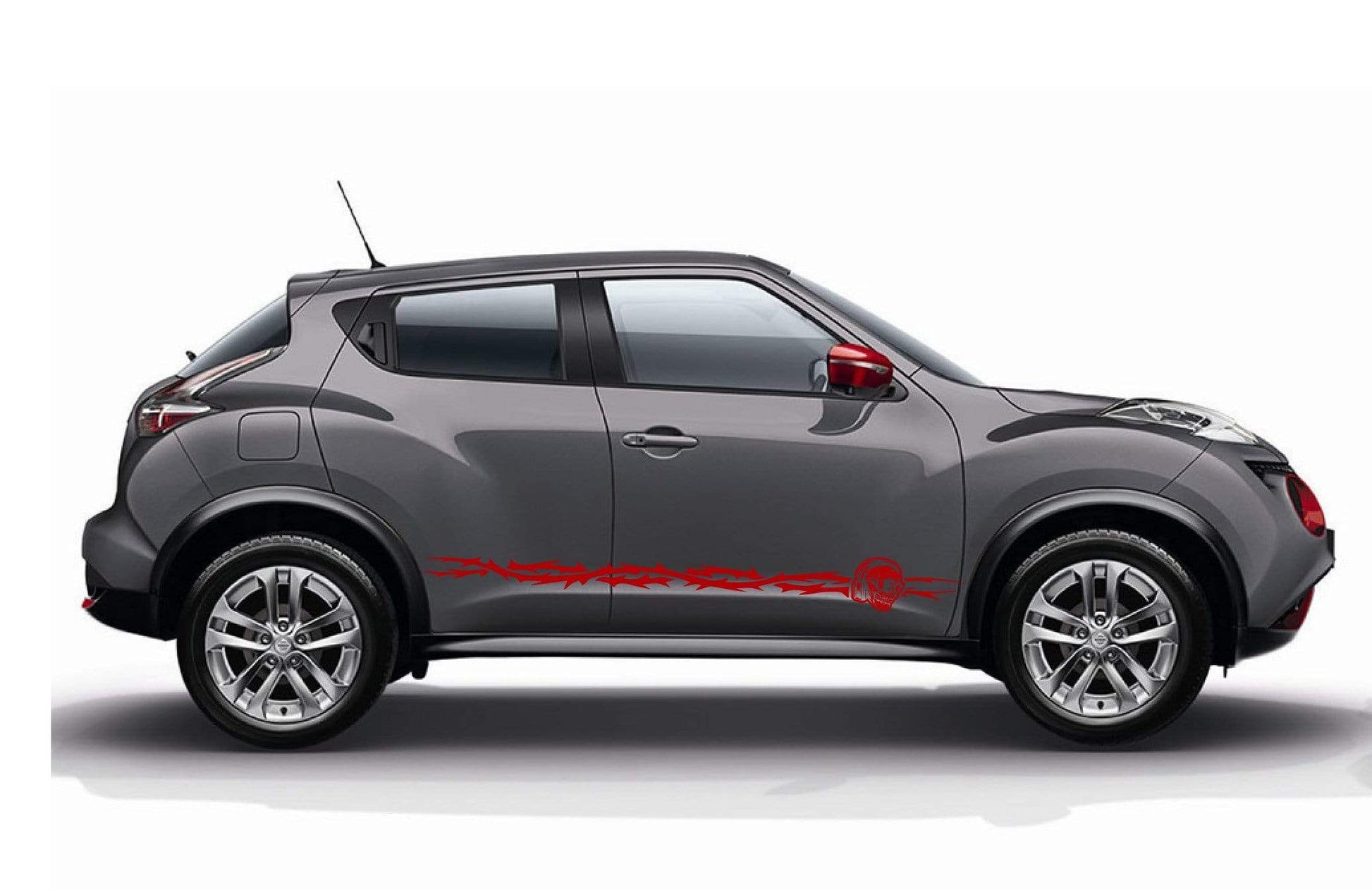 Premium Vinyl Sticker Compatible With Nissan Juke Style Skull Design