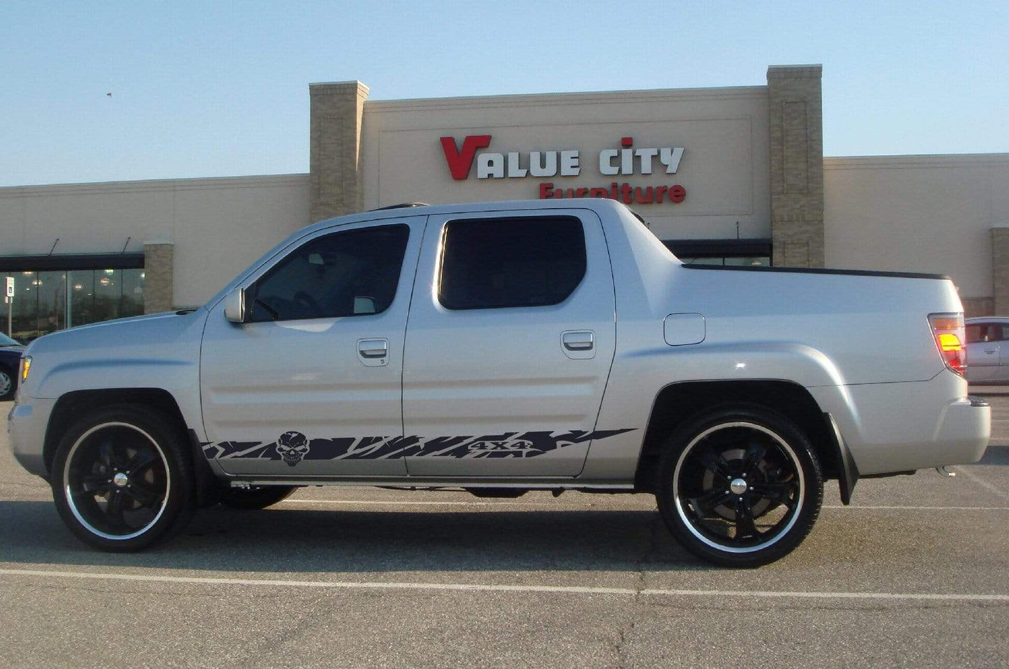 Vinyl Graphics Skull line Graphics Vinyl Stickers Compatible With Honda Ridgeline