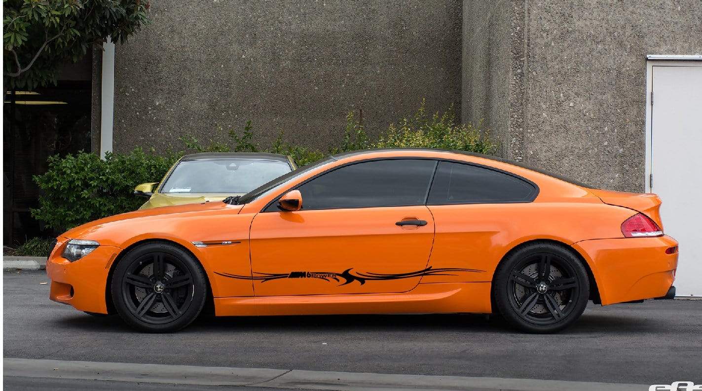 Sport Racing Stripes Vinyl Decal Customized For bmw m6 - Brothers-Graphics