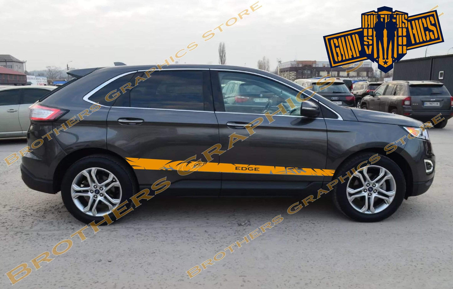 Premium Sticker Stripes Compatible With Ford Edge eye design