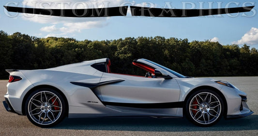 Vinyl Graphics Stickers Compatible With Chevrolet Corvette Z06 Design Graphics