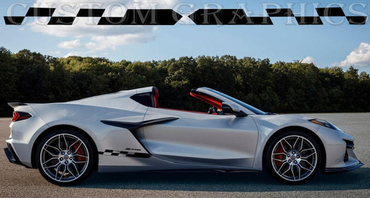 Vinyl Graphics Stickers Compatible With Chevrolet Corvette Z06 Unique Design Graphics