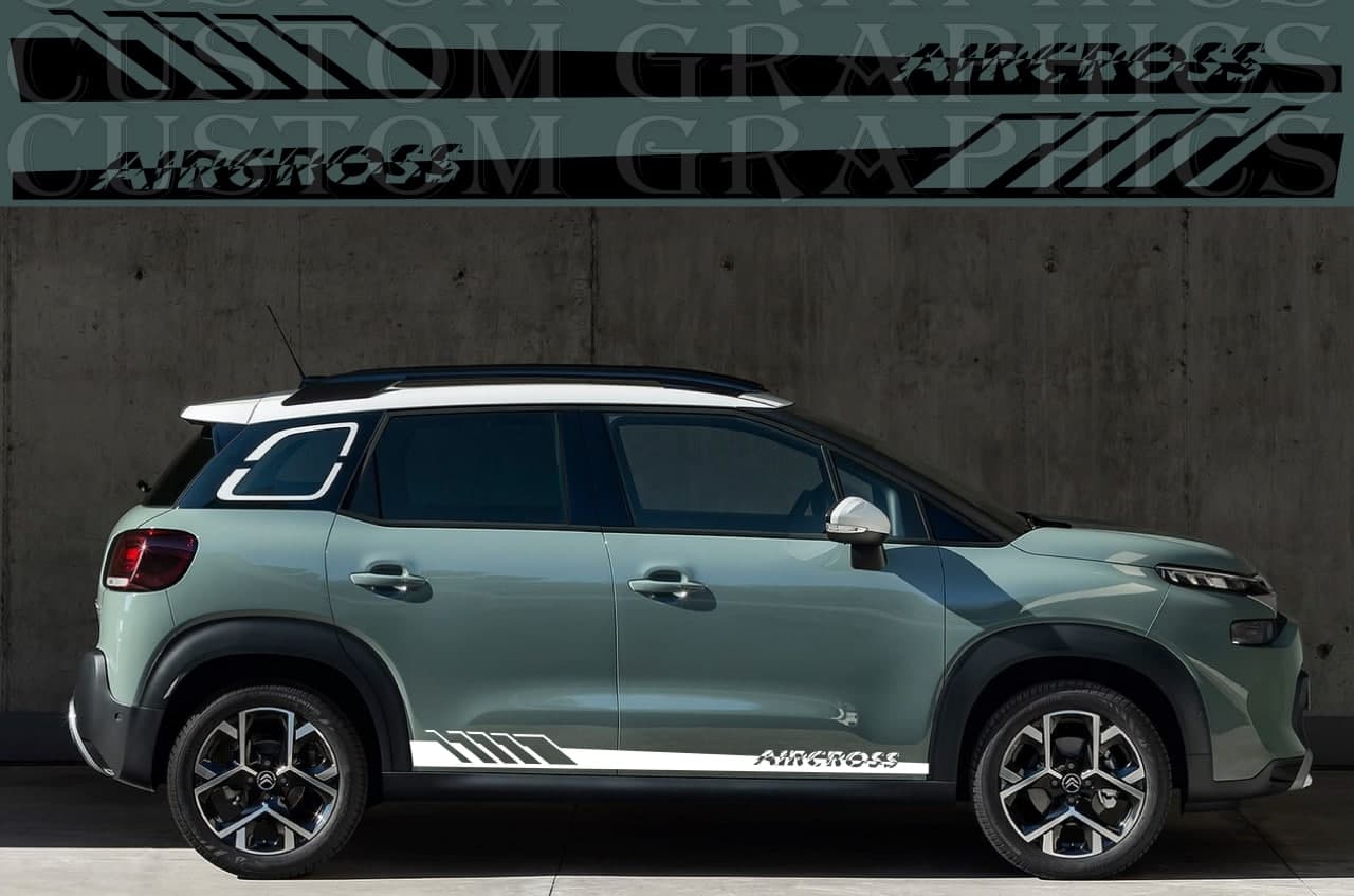 Vinyl Graphics Stickers Compatible With Citroen C3 Aircross Stickers Decals Best Design