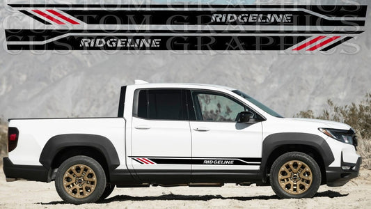 Vinyl Graphics Stickers Compatible With Honda Ridgeline 2 Color Unique Graphics Vinyl Decal