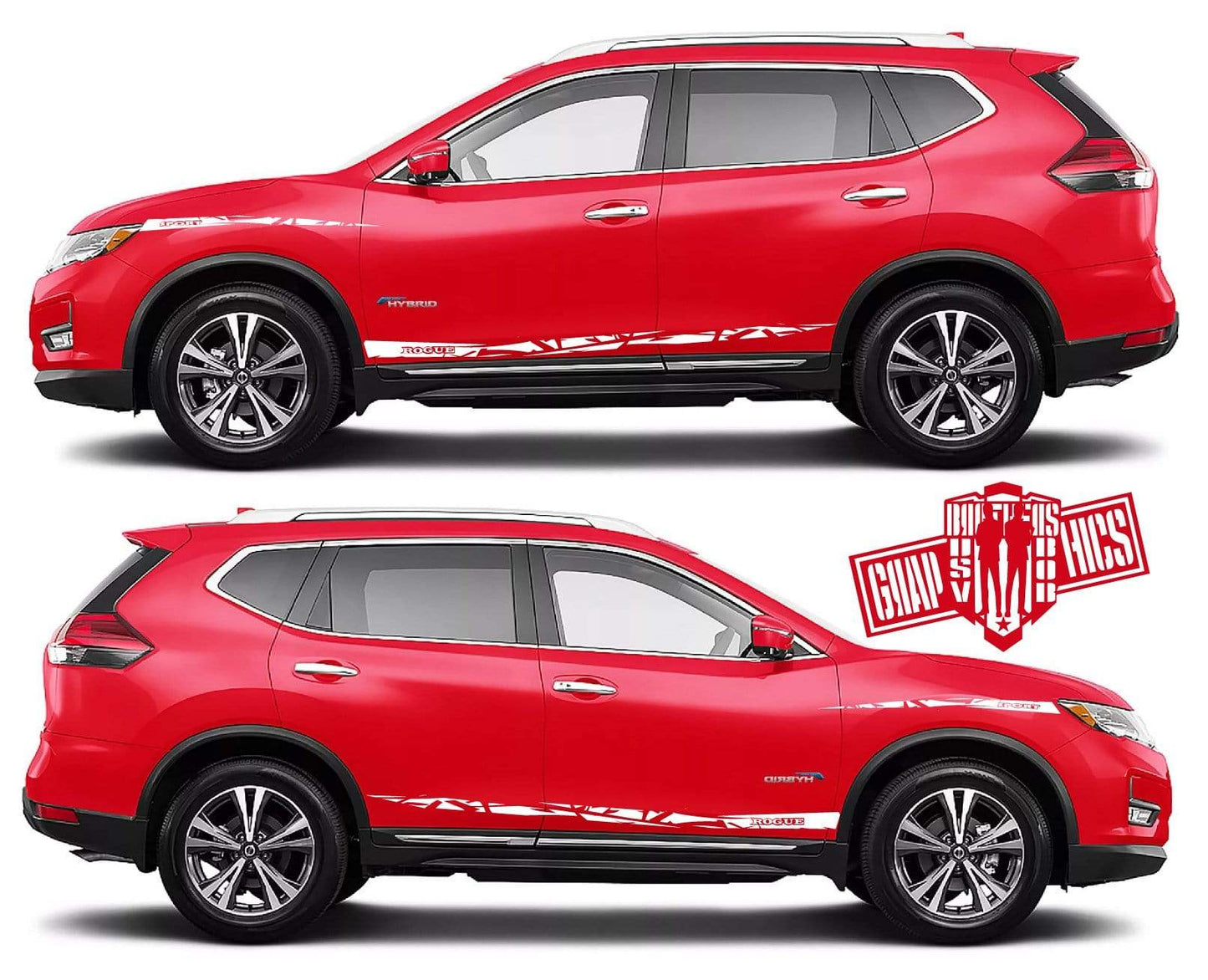 Stripes Decal Vinyl Graphic Special Made for Nissan Rogue - Brothers-Graphics
