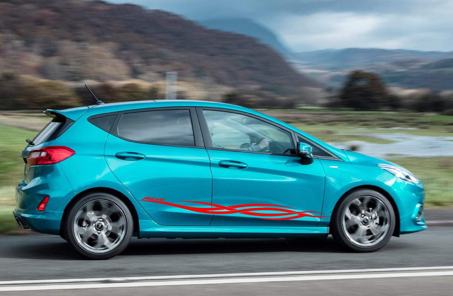 Premium Vinyl Sticker Compatible with Ford Fiesta Exclusive car decals Car Styling Premium Quality Personalized Design Vehicle Enhancement Sticker Street Auto Stylish Exclusive
