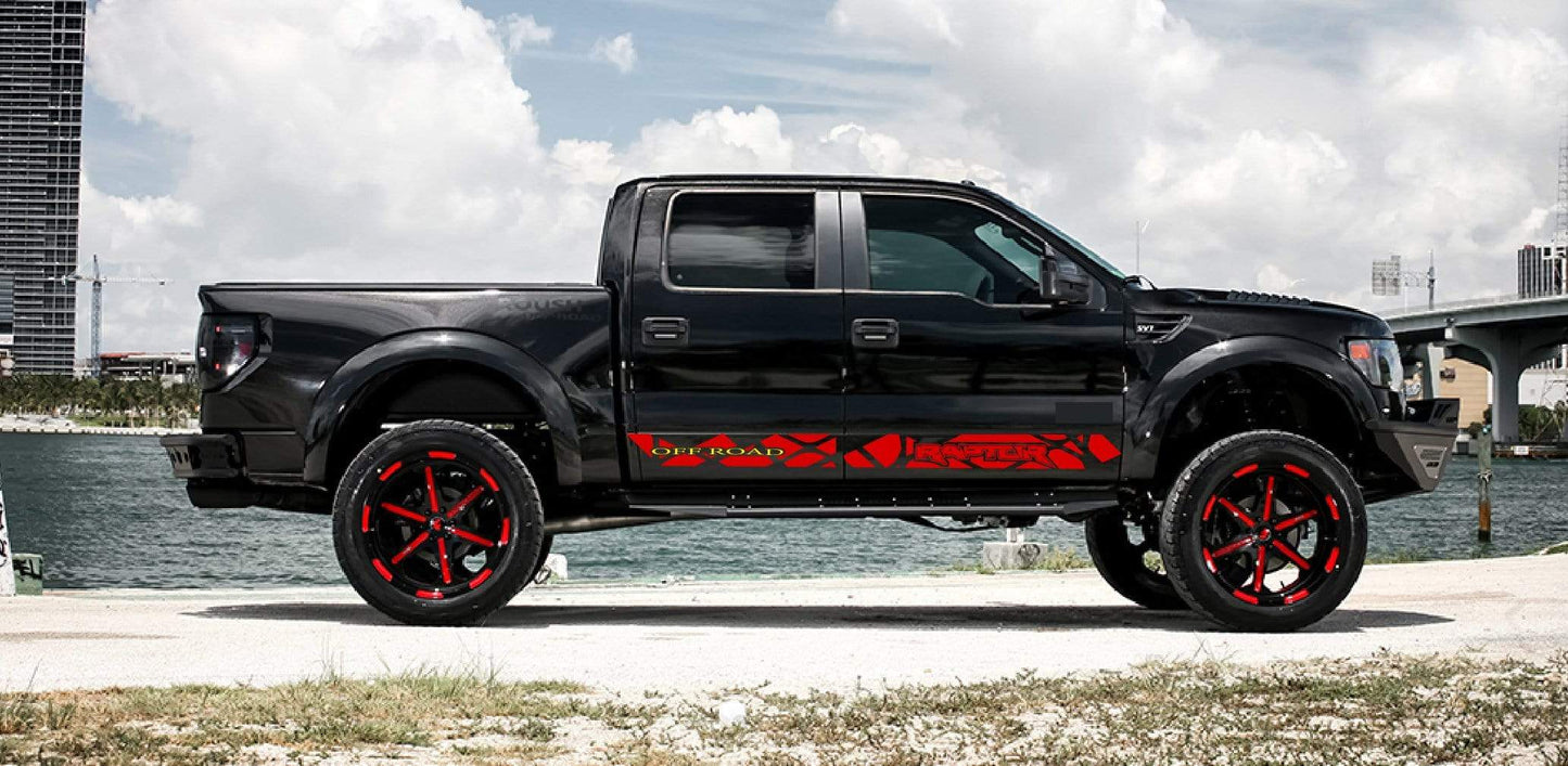 Unique Design 2 Color Decals For Ford F-150