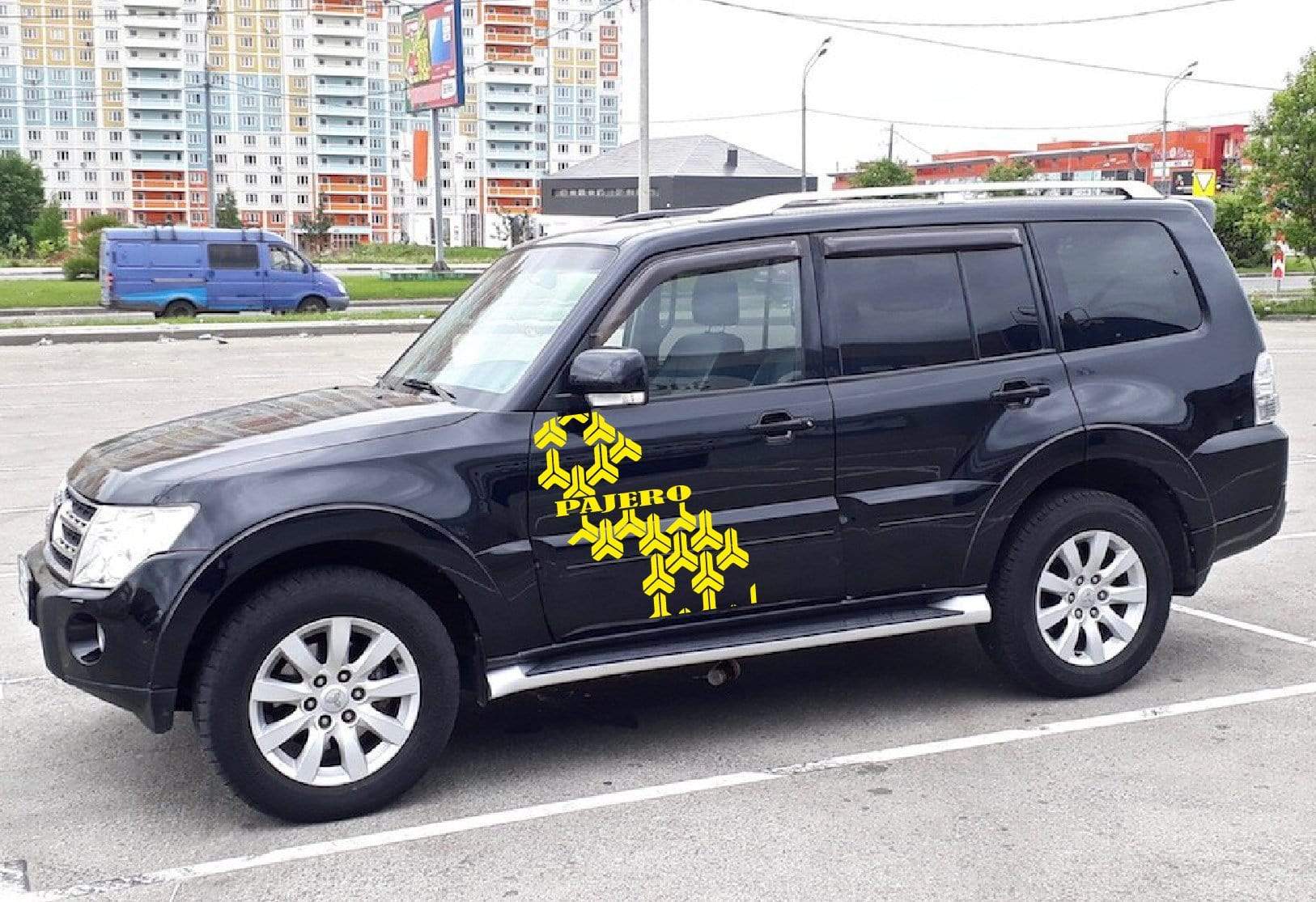 Premium Quality Stickers Compatible with Mitsubishi Pajero Style Name Design BFF Vinyl car stickers Automotive decals Custom car stickers