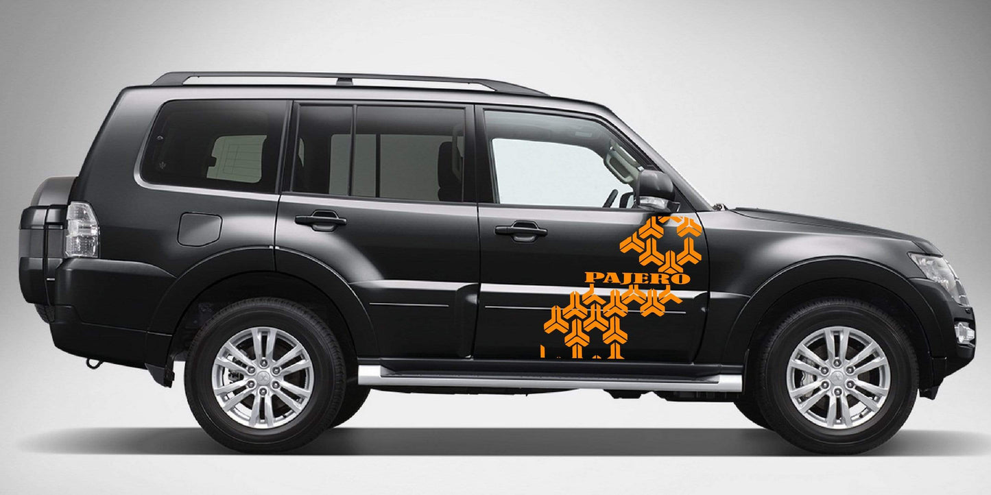 Premium Quality Stickers Compatible with Mitsubishi Pajero Style Name Design BFF Vinyl car stickers Automotive decals Custom car stickers