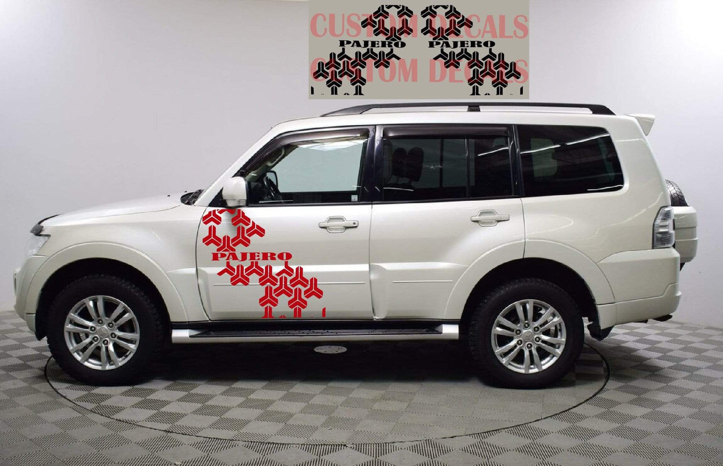 Premium Quality Stickers Compatible with Mitsubishi Pajero Style Name Design BFF Vinyl car stickers Automotive decals Custom car stickers