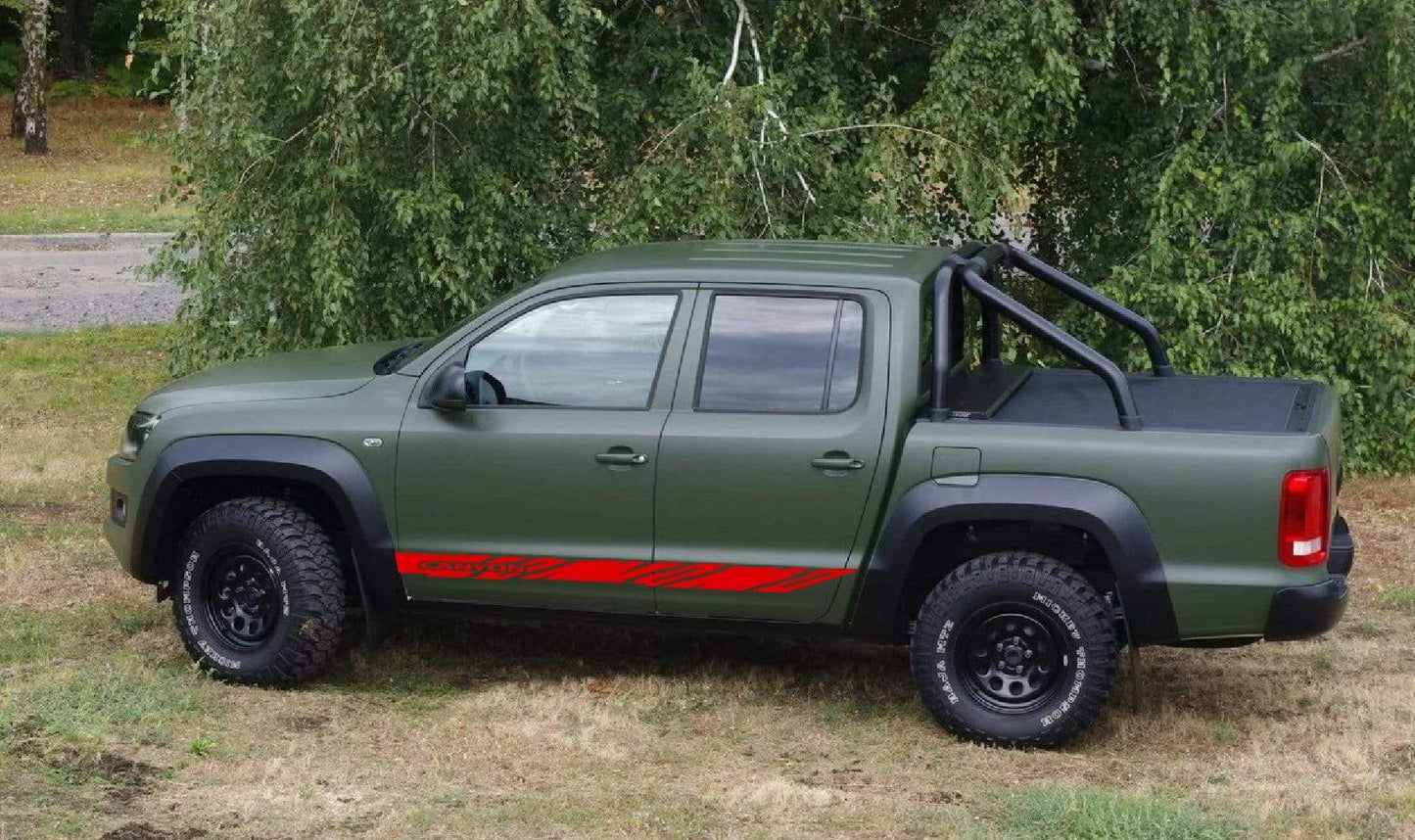 VW Amarok Side Graphics Kit | Premium Stripe Decals for 2010–2025 Models