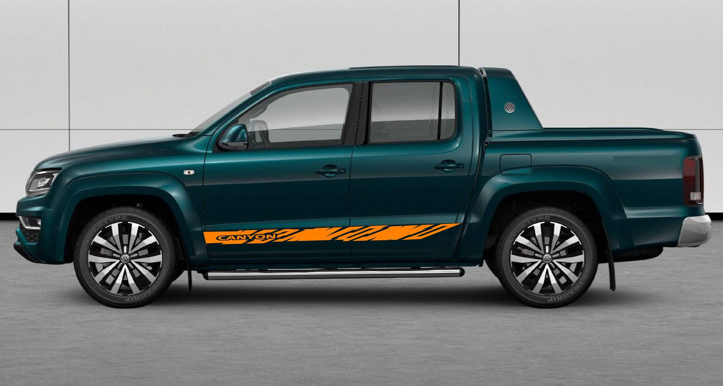 VW Amarok Side Graphics Kit | Premium Stripe Decals for 2010–2025 Models
