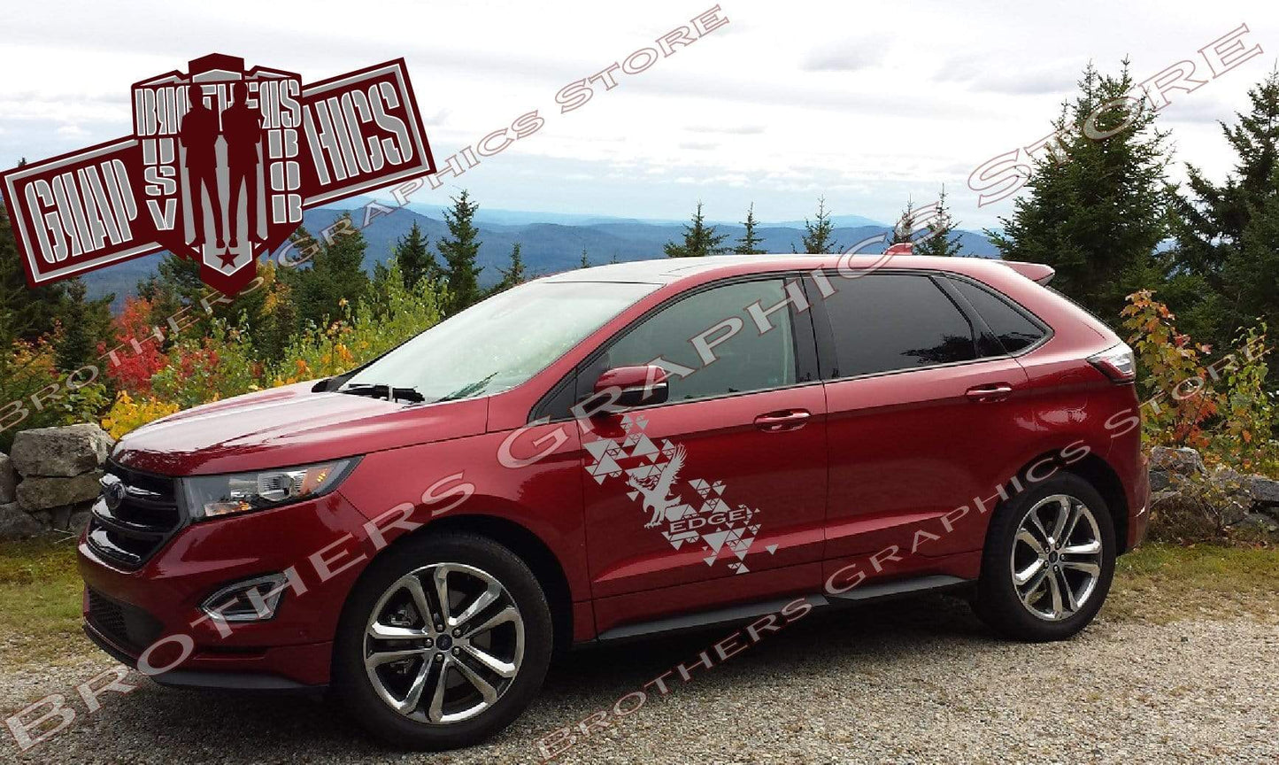Premium Vinyl Decals Compatible With Ford Edge Style Eagle Design