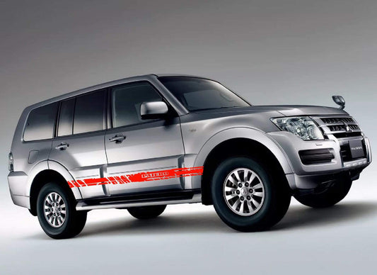 Premium Quality Stickers Compatible with Mitsubishi Pajero Stylish Name Design BFF