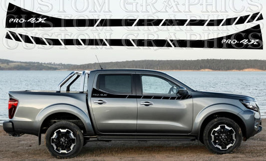 Vinyl Graphics Up Line Design Vinyl Stripes Compatible With Nissan Navara 2002-2022